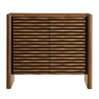 Emric Wave Accent Cabinet in Walnut