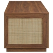 Soma Rattan Storage Bench in Walnut