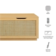 Soma Rattan Storage Bench in Oak