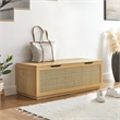 Soma Rattan Storage Bench in Oak