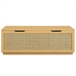 Soma Rattan Storage Bench in Oak