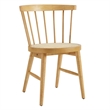 Lykke Curved Spindle Back Dining Chairs Set of 2 in Natural