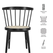 Lykke Curved Spindle Back Dining Chairs Set of 2 in Black