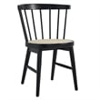 Lykke Curved Spindle Back Dining Chairs Set of 2 in Black