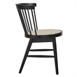 Lykke Curved Spindle Back Dining Chairs Set of 2 in Black