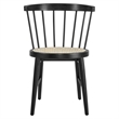 Lykke Curved Spindle Back Dining Chairs Set of 2 in Black
