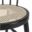 Lykke Curved Spindle Back Dining Chairs Set of 2 in Black