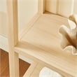 Vexley 72 Inch Large Arched Bookshelf in Natural
