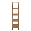 Vexley 60 Inch Wide Arched Bookshelf in Walnut