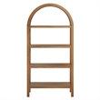 Vexley 60 Inch Wide Arched Bookshelf in Walnut
