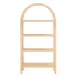 Vexley 60 Inch Wide Arched Bookshelf in Natural