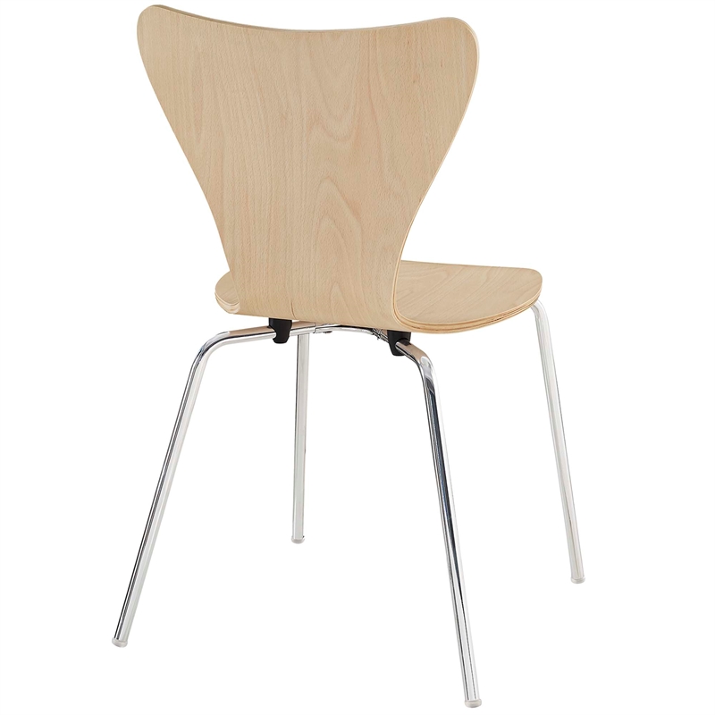 Revolve 3 Piece Dining Set in White Natural