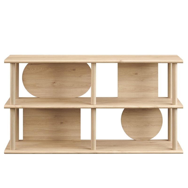 Zadie 55 Inch Console Table in Light Oak