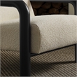 Sereno Boucle Accent Chair in Cream Black