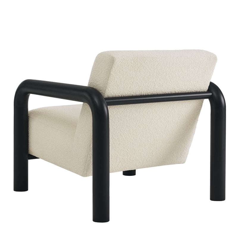 Sereno Boucle Accent Chair in Cream Black