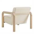 Sereno Boucle Accent Chair in Cream Oak