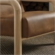 Sereno Vegan Leather Accent Chair in Canyon Oak