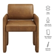 Daven Vegan Leather Dining Armchair in Canyon