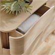 Mirae 6-Drawer Curved Dresser in Brushed Light Oak