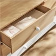 Nolia 6-Drawer Color Block Dresser in Oak White