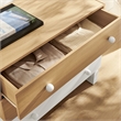 Nolia 3-Drawer Color Block Dresser in Oak White