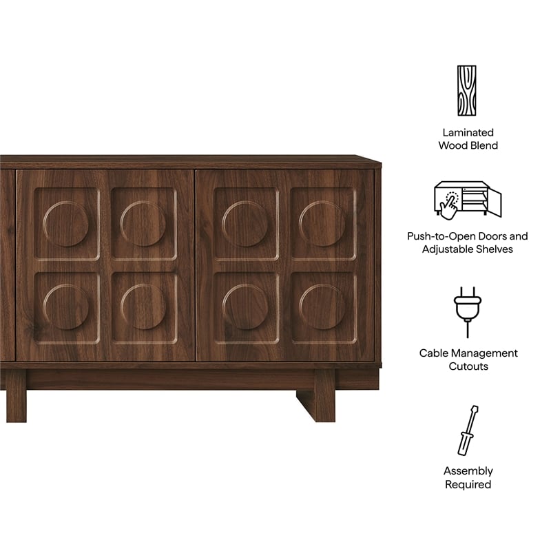 Knox 71 Inch TV Stand in Walnut