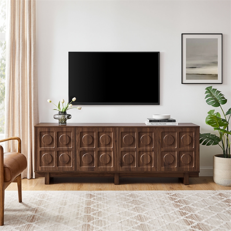 Knox 71 Inch TV Stand in Walnut