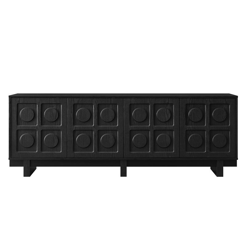 Knox 71 Inch TV Stand in Black