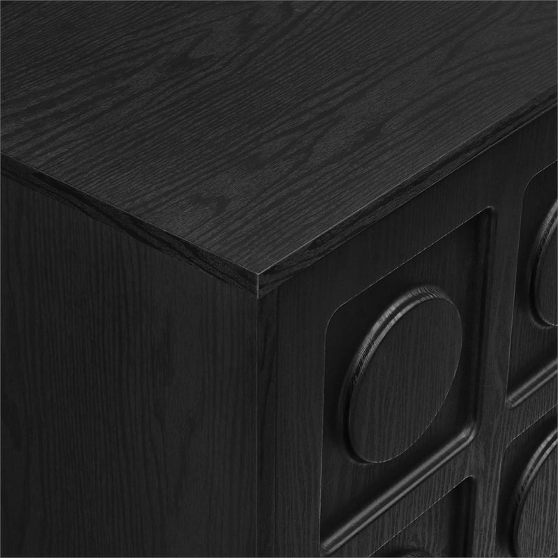 Knox 71 Inch TV Stand in Black