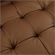 Valour Tufted Vegan Leather Sofa in Brown
