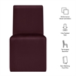 Emory Upholstered Performance Velvet Dining Side Chair in Mulberry