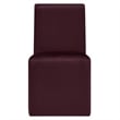 Emory Upholstered Performance Velvet Dining Side Chair in Mulberry