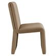 Emory Upholstered Performance Velvet Dining Side Chair in Taupe