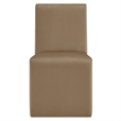 Emory Upholstered Performance Velvet Dining Side Chair in Taupe