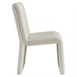 Emory Upholstered Performance Velvet Dining Side Chair in Alabaster