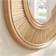 Sovana Oval Rattan Wall Mirror in Natural