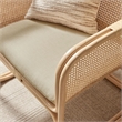 Ellis Natural Rattan Accent Armchair in Natural