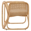 Ellis Natural Rattan Accent Armchair in Natural