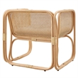 Ellis Natural Rattan Accent Armchair in Natural