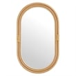Corsica Oval Rattan Wall Mirror in Natural