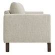 Hawken Boucle Fabric Sofa in Parchment Espresso
