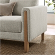 Hawken Boucle Fabric Sofa in Parchment Beech