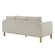 Hawken Boucle Fabric Sofa in Parchment Beech