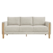 Hawken Boucle Fabric Sofa in Parchment Beech