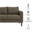 Hawken Boucle Fabric Loveseat in Antique Espresso