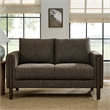 Hawken Boucle Fabric Loveseat in Antique Espresso