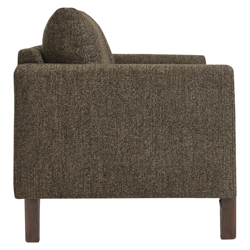 Hawken Boucle Fabric Loveseat in Antique Espresso