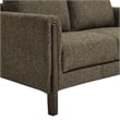 Hawken Boucle Fabric Loveseat in Antique Espresso