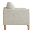 Hawken Boucle Fabric Loveseat in Parchment Beech