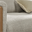 Hawken Boucle Fabric Accent Armchair in Parchment Beech